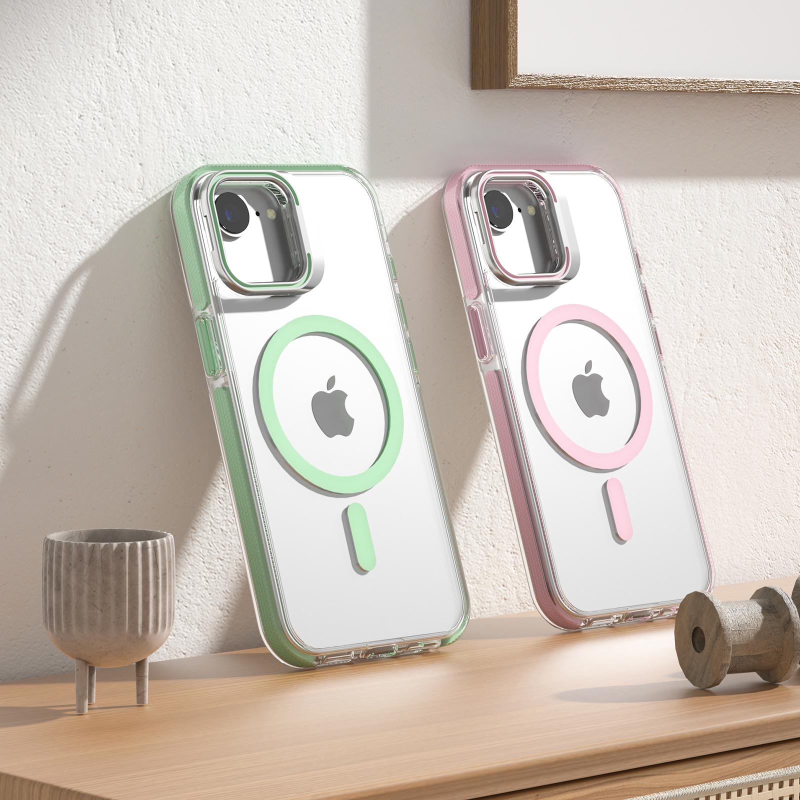 For iPhone 16e Case Compatible with MagSafe TPU+PC Phone Cover with Invisible Kickstand Pink
For iPhone 16e Case Compatible with MagSafe TPU+PC Phone Cover with Invisible Kickstand Pink