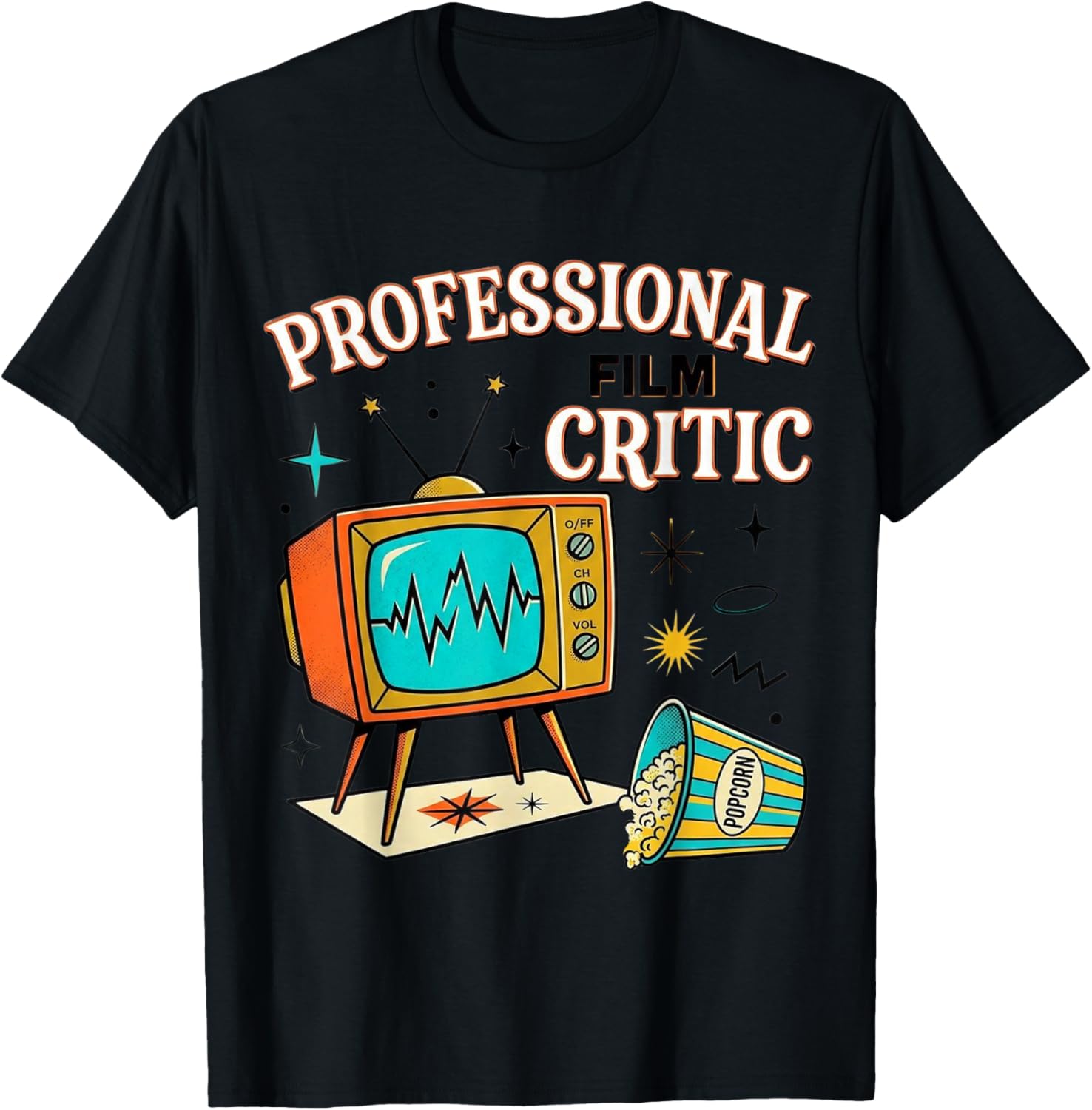 Professional Film Critic Mid Century Retro TV Popcorn T-Shirt 5XL різнокольоровий
Professional Film Critic Mid Century Retro TV Popcorn T-Shirt 5XL різнокольоровий