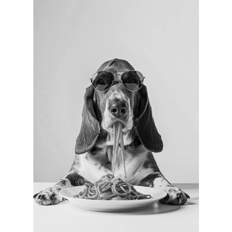 Interesting Animal Collie Eating Spaghetti Bulldog Cook Animal Portrait Poster Canvas Paintings Wall Art Pictures Home Decor 21cm×30cm NoFrame
Interesting Animal Collie Eating Spaghetti Bulldog Cook Animal Portrait Poster Canvas Paintings Wall Art Pictures Home Decor 21cm×30cm NoFrame