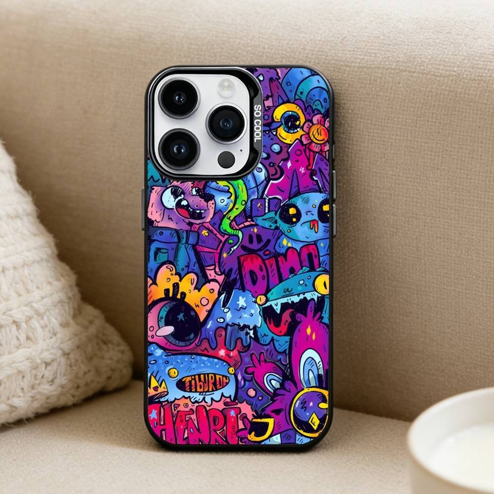 Cool Colorful Graffiti Phone Case For iPhone17, 16,15,14,13,12 Pro Max Black Candy Matte Shockproof Cover iPhone16se4
Cool Colorful Graffiti Phone Case For iPhone17, 16,15,14,13,12 Pro Max Black Candy Matte Shockproof Cover iPhone16se4