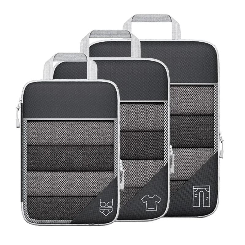 3/6PCS Compressed Packing Cubes Travel Storage Organizer Set with Shoe Bag Mesh Visual Luggage Portable Lightweight Suitcase Bag
3/6PCS Compressed Packing Cubes Travel Storage Organizer Set with Shoe Bag Mesh Visual Luggage Portable Lightweight Suitcase Bag