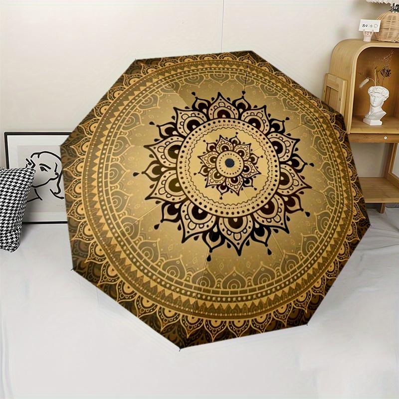 1pc Retro Mandala Pattern Umbrella - Lightweight Portable 8-Rib Iron Frame, Durable Canopy, Automatic Open, Foldable Design fo (as the picture,Iron&8K)
1pc Retro Mandala Pattern Umbrella - Lightweight Portable 8-Rib Iron Frame, Durable Canopy, Automatic Open, Foldable Design fo (as the picture,Iron&8K)
