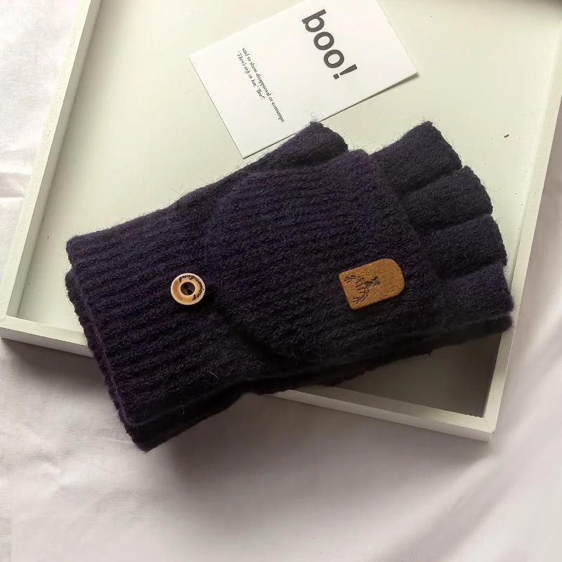 1 pair Knitted Half Finger Gloves Winter Thicken Warm Touch Screen Gloves for Men Women Gloves Warm Half Finger Student Gloves тёмно-синий
1 pair Knitted Half Finger Gloves Winter Thicken Warm Touch Screen Gloves for Men Women Gloves Warm Half Finger Student Gloves тёмно-синий