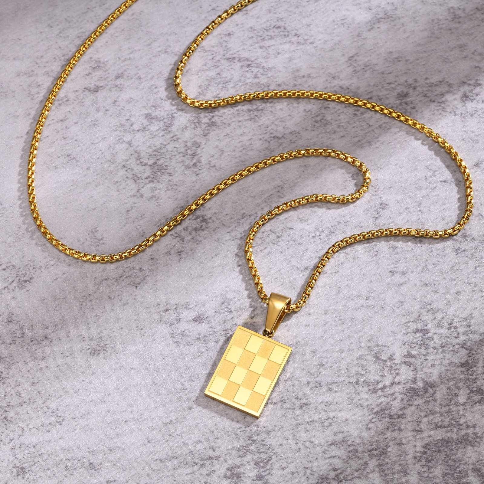 Vnox Small Dogtags Pendant Necklaces for Men Boys,Black Silver Color Stainless Steel Military Dog Tag with Box Chain Gift to Him 70cm
Vnox Small Dogtags Pendant Necklaces for Men Boys,Black Silver Color Stainless Steel Military Dog Tag with Box Chain Gift to Him 70cm