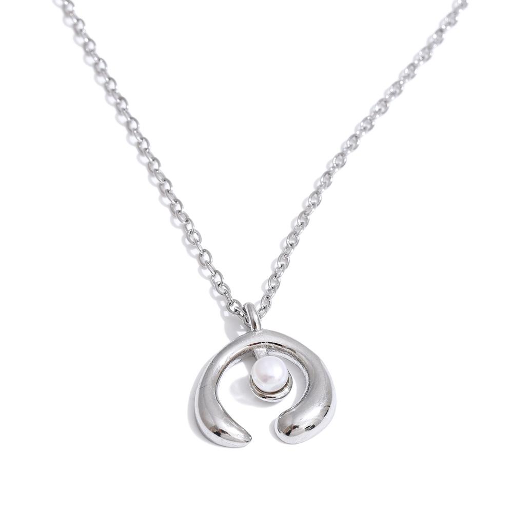 Yhpup New Arrivals Stainless Steel Unique Chic Natural Pearl Pendant Necklace Stylish Attractive France Jewelry for Women Gift
Yhpup New Arrivals Stainless Steel Unique Chic Natural Pearl Pendant Necklace Stylish Attractive France Jewelry for Women Gift
