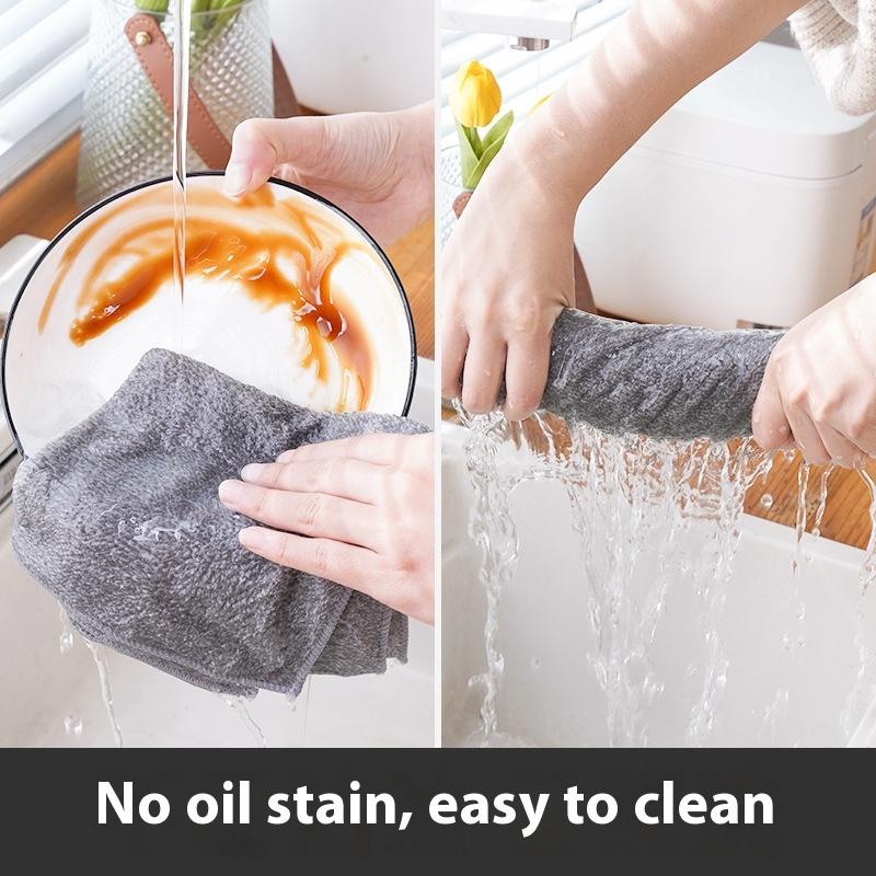 5Pcs Cleaning Cloth Fiber Thickened Dishcloths High Absorbent Scouring Kitchen Washing Dish Rags Household Wipe Towels 5pcs Gray
5Pcs Cleaning Cloth Fiber Thickened Dishcloths High Absorbent Scouring Kitchen Washing Dish Rags Household Wipe Towels 5pcs Gray