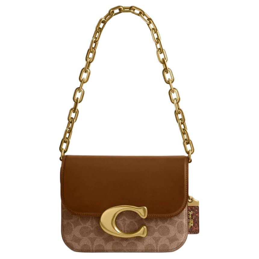 Coach Idol 21 Classic Brand Logo Magnetic Closure Crossbody Shoulder Bag Women Shoulder Bag Brown-Yellow Brown CM551-B4-N4 Basic Set (Bag+Dust Bag)
Coach Idol 21 Classic Brand Logo Magnetic Closure Crossbody Shoulder Bag Women Shoulder Bag Brown-Yellow Brown CM551-B4-N4 Basic Set (Bag+Dust Bag)