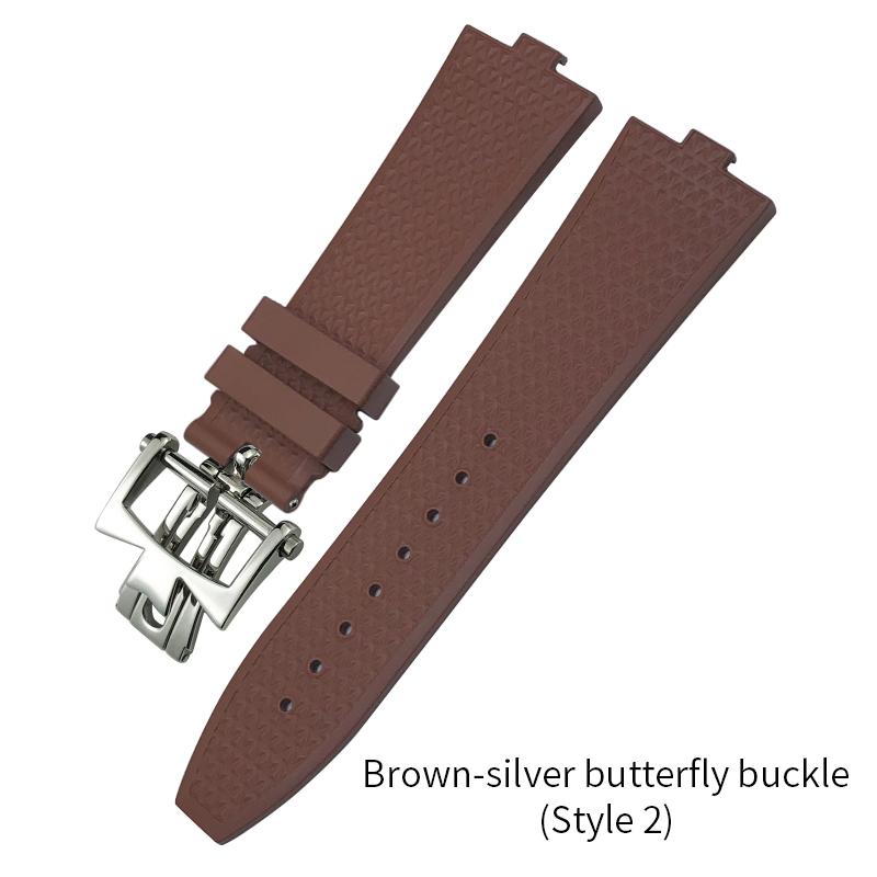 Convex Type 24x7mm FKM Fluoros Rubber Watchband Fit for Vacheron Constantin Overseas Quick Change Device Black Brown Watch Strap 24X7mm&Rose Gold Buckle
Convex Type 24x7mm FKM Fluoros Rubber Watchband Fit for Vacheron Constantin Overseas Quick Change Device Black Brown Watch Strap 24X7mm&Rose Gold Buckle
