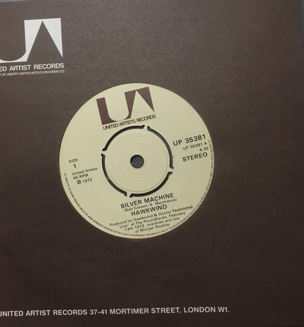 7inch Record HAWKWIND - Silver Machine (Live At The Roundho UP35381 UNITED ARTISTS UK Rock Used
7inch Record HAWKWIND - Silver Machine (Live At The Roundho UP35381 UNITED ARTISTS UK Rock Used