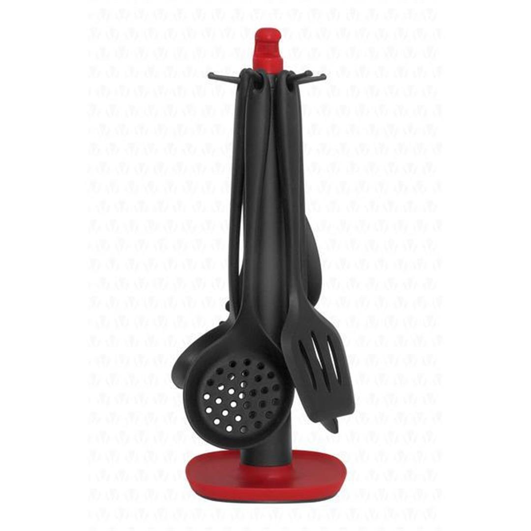 Набор лопаток Valletta Claris из 7 предметов с подставкой, черный 
Набор лопаток Valletta Claris из 7 предметов с подставкой, черный