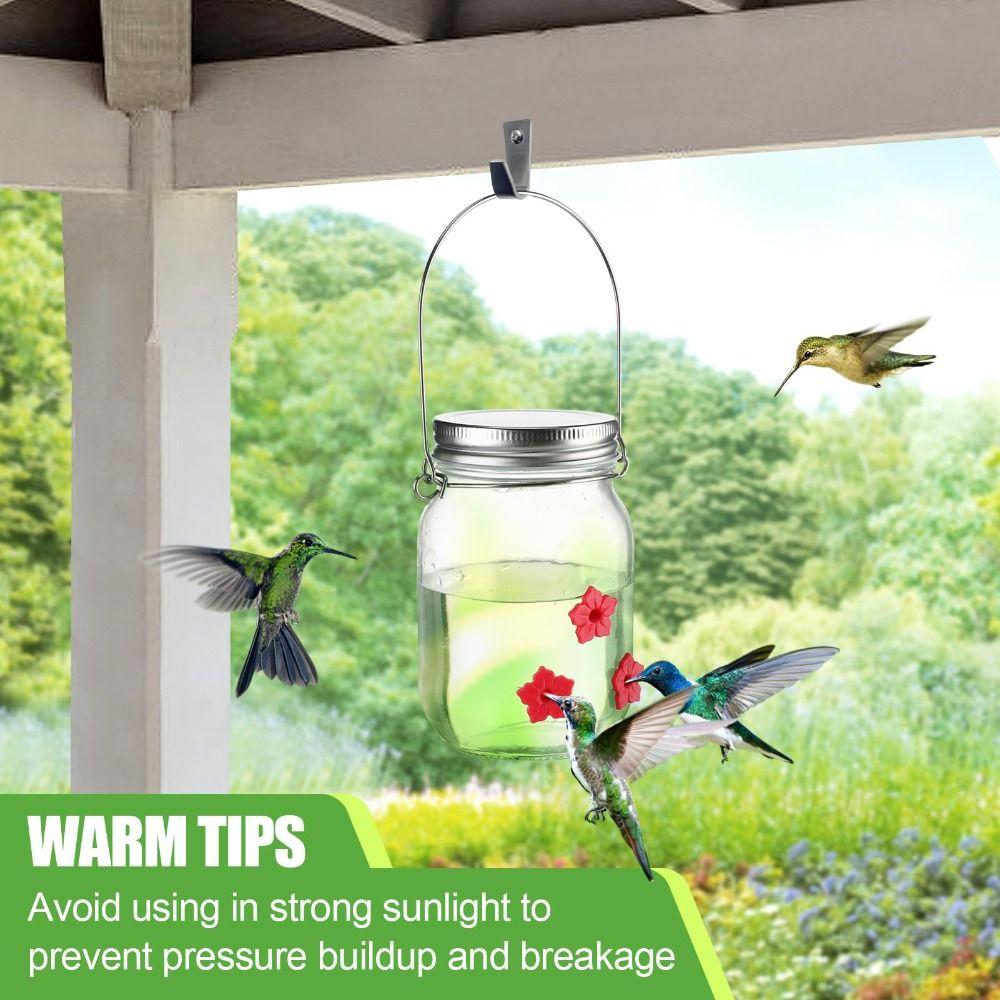 Flowers Mason Jar Plastic Humming Bird Feeder Bird Accessories Bird Food Dispenser Garden
Flowers Mason Jar Plastic Humming Bird Feeder Bird Accessories Bird Food Dispenser Garden