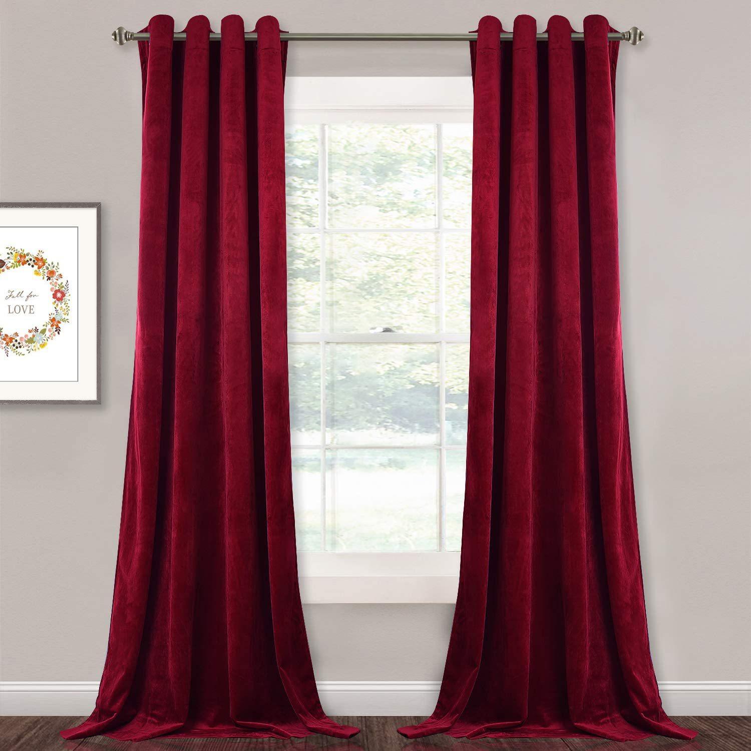 Velvet Blackout Curtains with Grommets for Bedroom Living Room width 1m * height 1.4m бордовий
Velvet Blackout Curtains with Grommets for Bedroom Living Room width 1m * height 1.4m бордовий