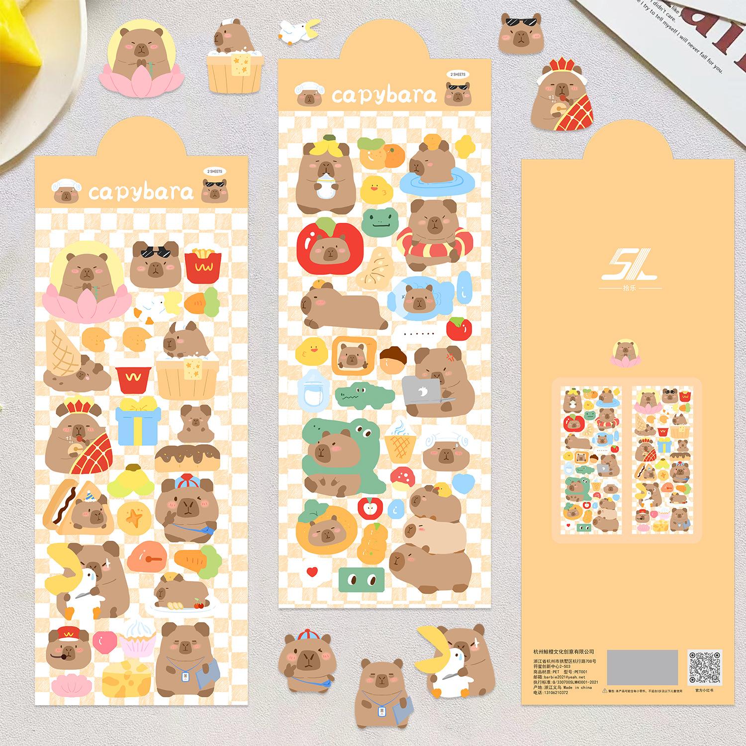 Милые мультяшные наклейки с капибарой Инс Корейские наклейки для украшения ручного аккаунта Guben DIY Креативные наклейки
Милые мультяшные наклейки с капибарой Инс Корейские наклейки для украшения ручного аккаунта Guben DIY Креативные наклейки