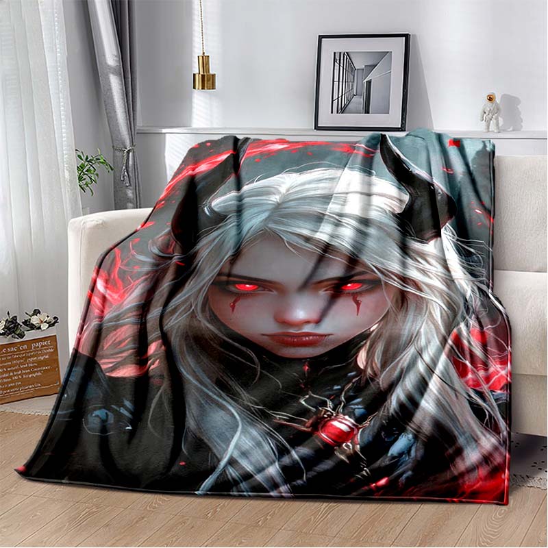 Gothic Creepy Doll Print Fleece Blanket, Soft Throw Blanket for Sofa, Bed, Office, Halloween Decor Gift 80cm x 120cm
Gothic Creepy Doll Print Fleece Blanket, Soft Throw Blanket for Sofa, Bed, Office, Halloween Decor Gift 80cm x 120cm