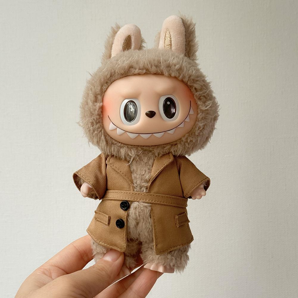 17cm Labubu Vintage Cozy Coat Fashion Outfits Miniature Doll Clothes for 17cm Cotton Dolls DIY Wardrobe Accessories хаки
17cm Labubu Vintage Cozy Coat Fashion Outfits Miniature Doll Clothes for 17cm Cotton Dolls DIY Wardrobe Accessories хаки