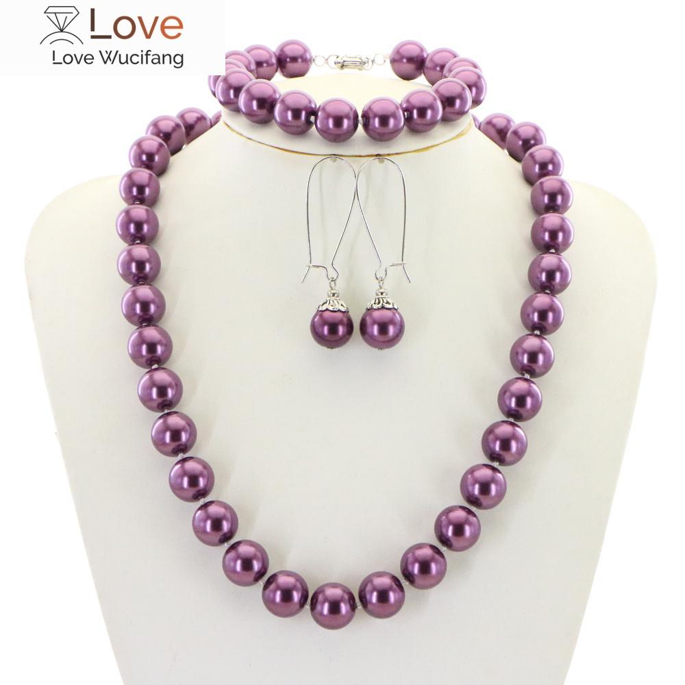 Аксессуары Рождественский подарок 12 мм Фиолетовый Круглый Жемчуг Ожерелье Браслет Серьги Наборы Изготовление Ювелирных Изделий Дизайн Женщины Девочки
Аксессуары Рождественский подарок 12 мм Фиолетовый Круглый Жемчуг Ожерелье Браслет Серьги Наборы Изготовление Ювелирных Изделий Дизайн Женщины Девочки