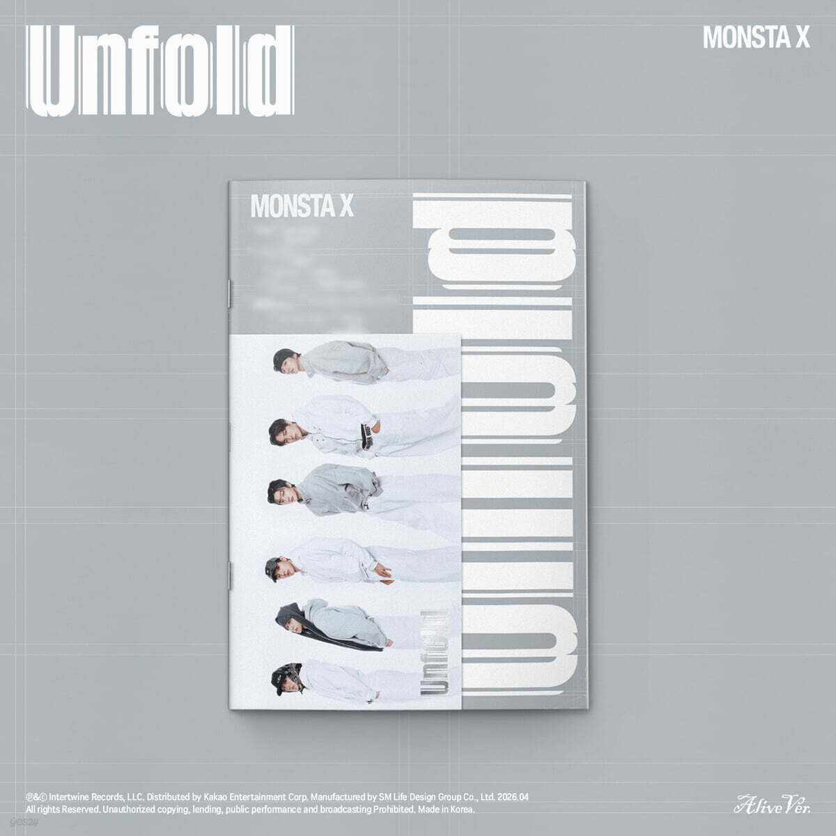 MONSTA X Unfold Kpop Альбом CD Фотокартка Офіційна Версія Alive Alive Version
MONSTA X Unfold Kpop Альбом CD Фотокартка Офіційна Версія Alive Alive Version