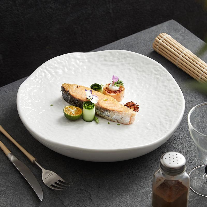 Creative Hotel Tableware White Stone Texture Ceramic Dinner Plate Home Salad Cooking Dishes Steak Pasta Plate Kitchen Utensils
Creative Hotel Tableware White Stone Texture Ceramic Dinner Plate Home Salad Cooking Dishes Steak Pasta Plate Kitchen Utensils
