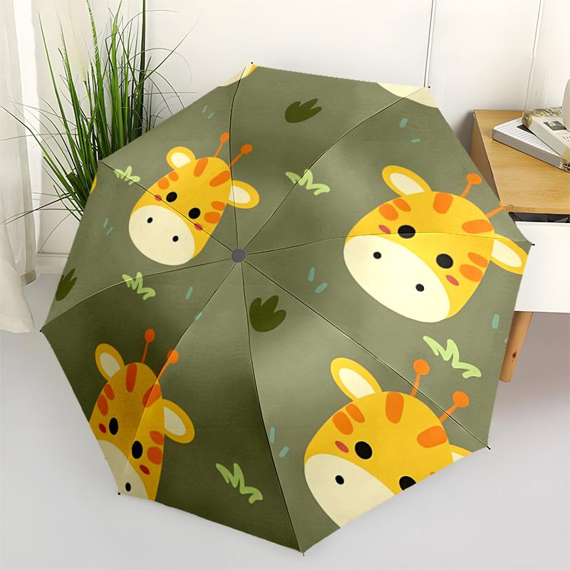 1pc Giraffe Pattern Automatic Folding Umbrella - Portable Collapsible Design, 8-Rib Iron Frame, Durable Fabric yy251125204
1pc Giraffe Pattern Automatic Folding Umbrella - Portable Collapsible Design, 8-Rib Iron Frame, Durable Fabric yy251125204