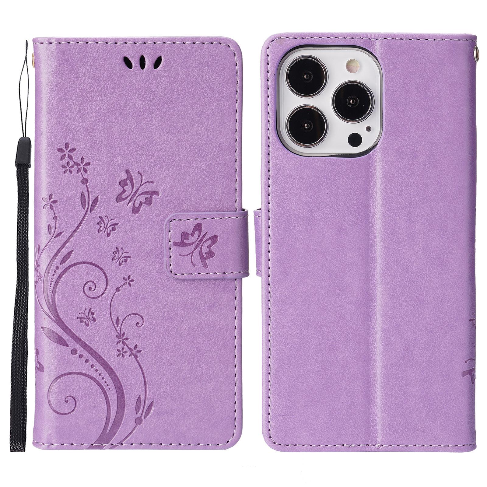 For iPhone 16 Pro Max Case Leather Phone Cover Butterfly Flower Pattern Light Purple
For iPhone 16 Pro Max Case Leather Phone Cover Butterfly Flower Pattern Light Purple