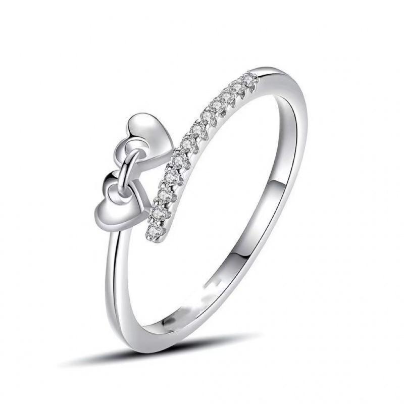 Women s Cross Heart Ring with Inlaid Zircon Diamonds, European-American Style, Versatile Index Finger Jewelry Adjustable
Women s Cross Heart Ring with Inlaid Zircon Diamonds, European-American Style, Versatile Index Finger Jewelry Adjustable