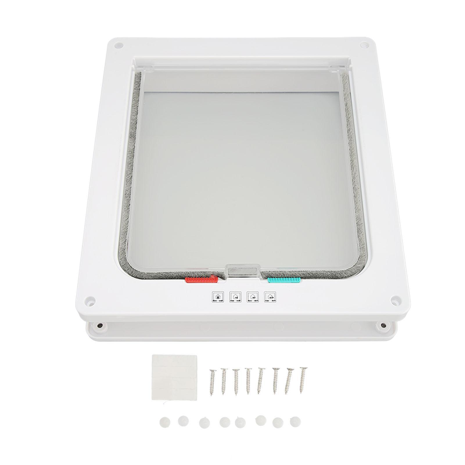 Cat Flap Door Controllable Access Reduce Noise Windproof Universal Interior Cat Door for Cat Holes
Cat Flap Door Controllable Access Reduce Noise Windproof Universal Interior Cat Door for Cat Holes
