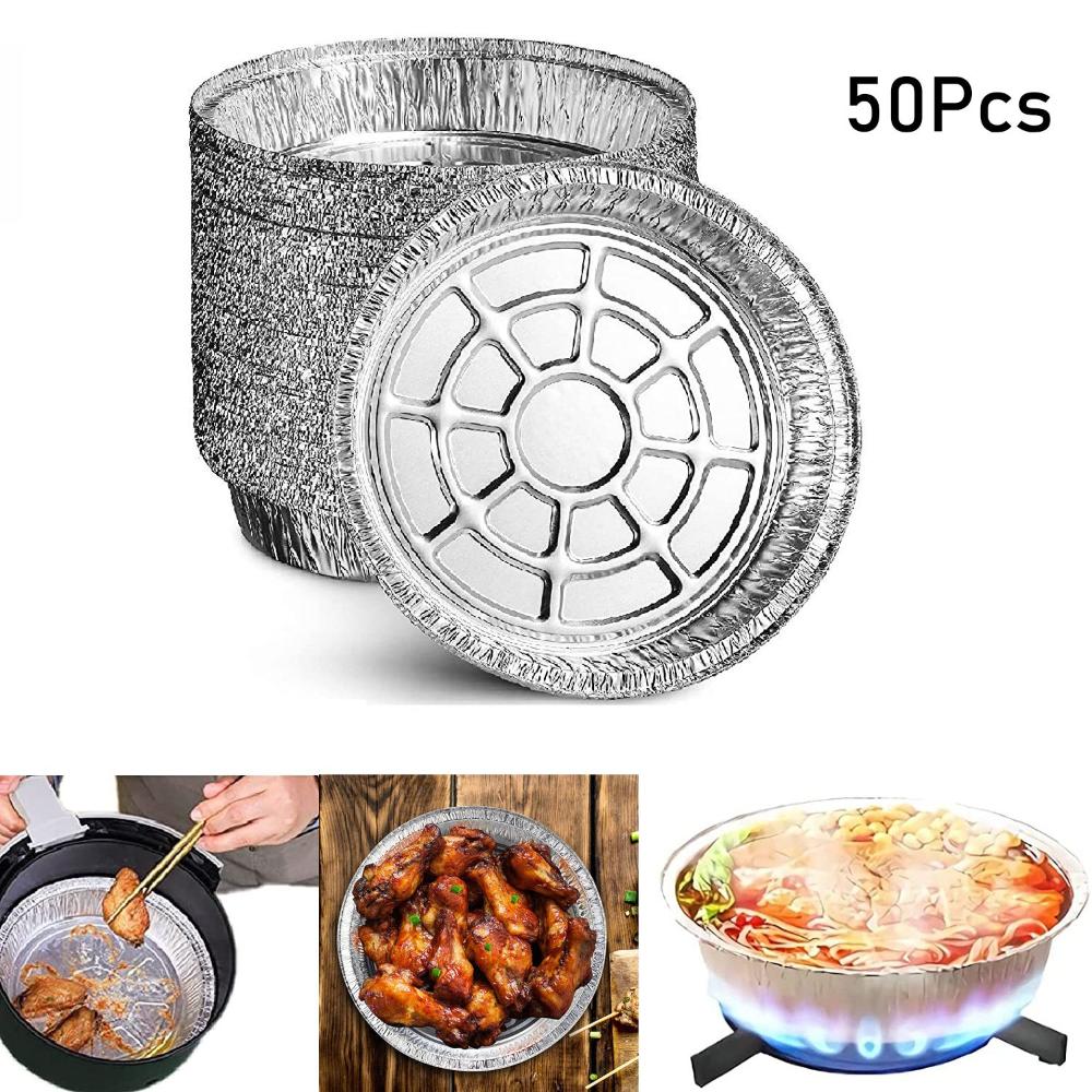 Microwave Roasting Round Aluminium Foil Trays Containers Air Fryer Liner Aluminum Foil Tin Box 6in
Microwave Roasting Round Aluminium Foil Trays Containers Air Fryer Liner Aluminum Foil Tin Box 6in