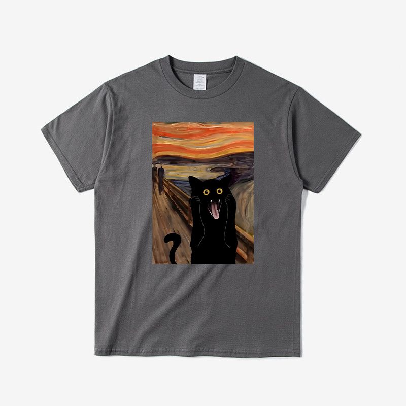Terrified Cat Printed Men s T-Shirt Summer Vintage Kawaii Men s Women s Surfing Beach T-Shirt Unisex Breathable Casual Top S
Terrified Cat Printed Men s T-Shirt Summer Vintage Kawaii Men s Women s Surfing Beach T-Shirt Unisex Breathable Casual Top S