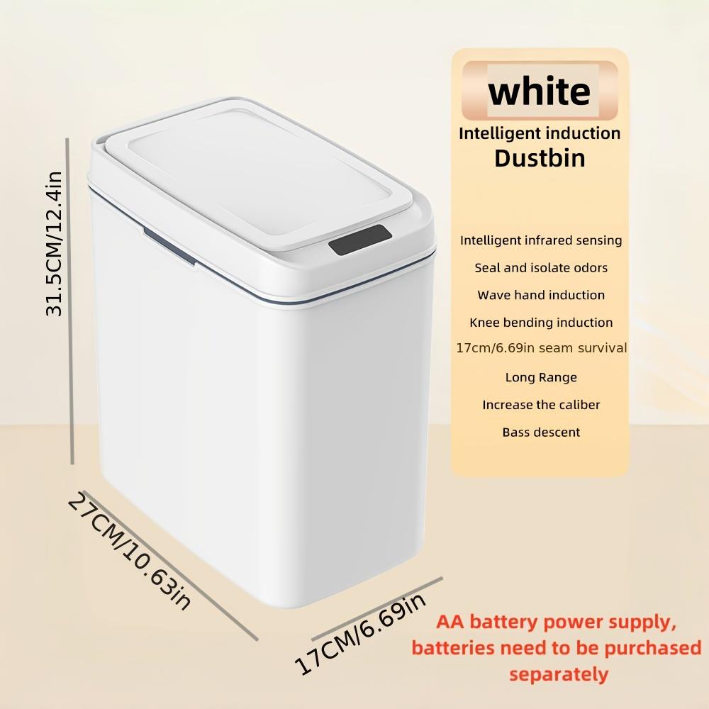 Smart Sensor Trash Can Kitchen- Battery-Powered, Multi-Purpose for Home/Office Use, AA Batteries Not Included Trash Can Bathroom білий
Smart Sensor Trash Can Kitchen- Battery-Powered, Multi-Purpose for Home/Office Use, AA Batteries Not Included Trash Can Bathroom білий