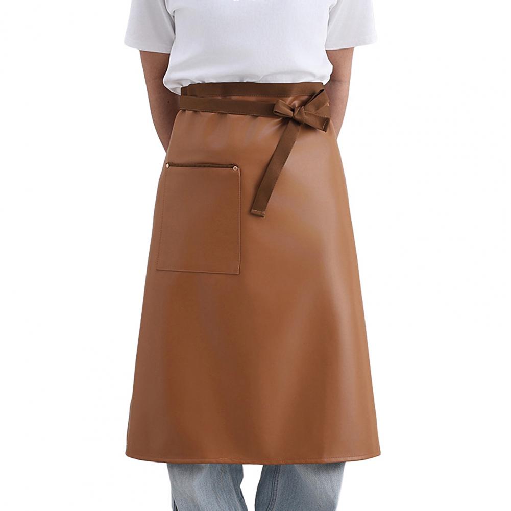 72cm Faux Leather Half Apron Unisex Waterproof Oil Resistant Cooking Apron With Adjustable Waist Strap Kitchen Fashion Accessory кавовий
72cm Faux Leather Half Apron Unisex Waterproof Oil Resistant Cooking Apron With Adjustable Waist Strap Kitchen Fashion Accessory кавовий