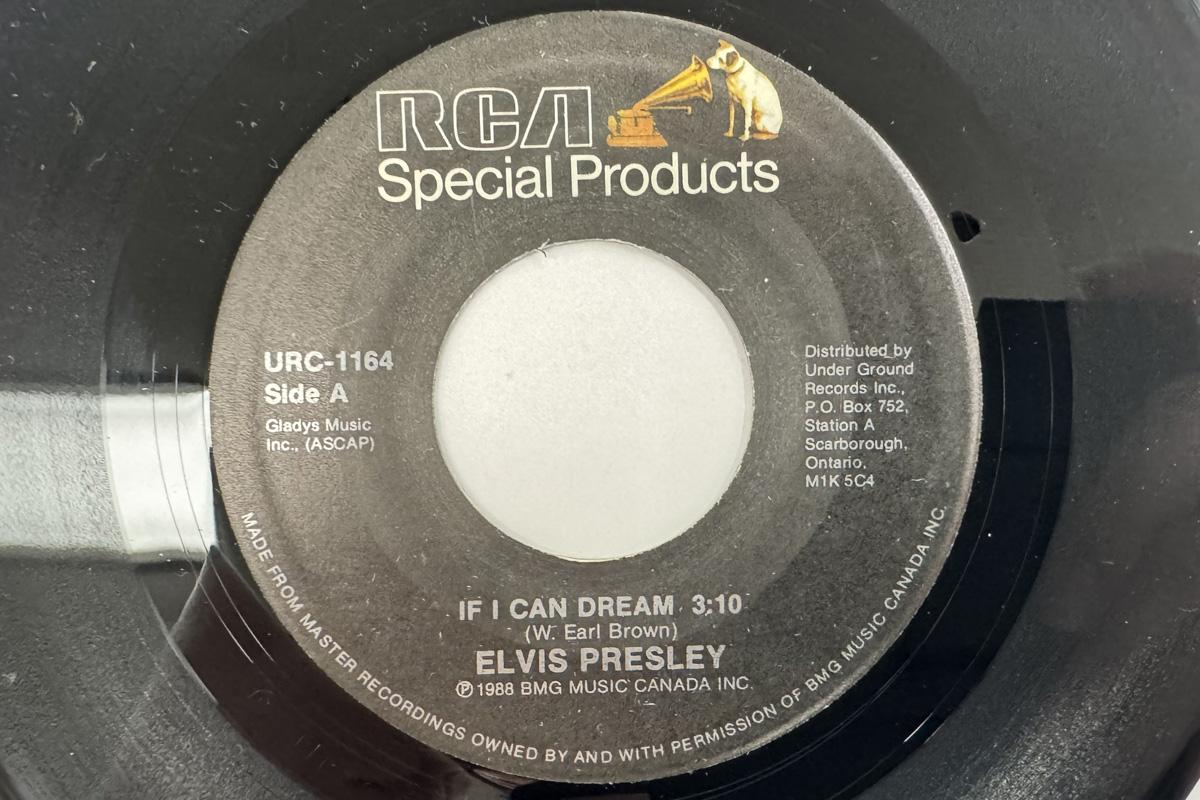 7inch Record ELVIS PRESLEY If I Can Dream Kentucky Rain URC1164 RCA SPECIAL PR 1988 Canada Rock Used
7inch Record ELVIS PRESLEY If I Can Dream Kentucky Rain URC1164 RCA SPECIAL PR 1988 Canada Rock Used
