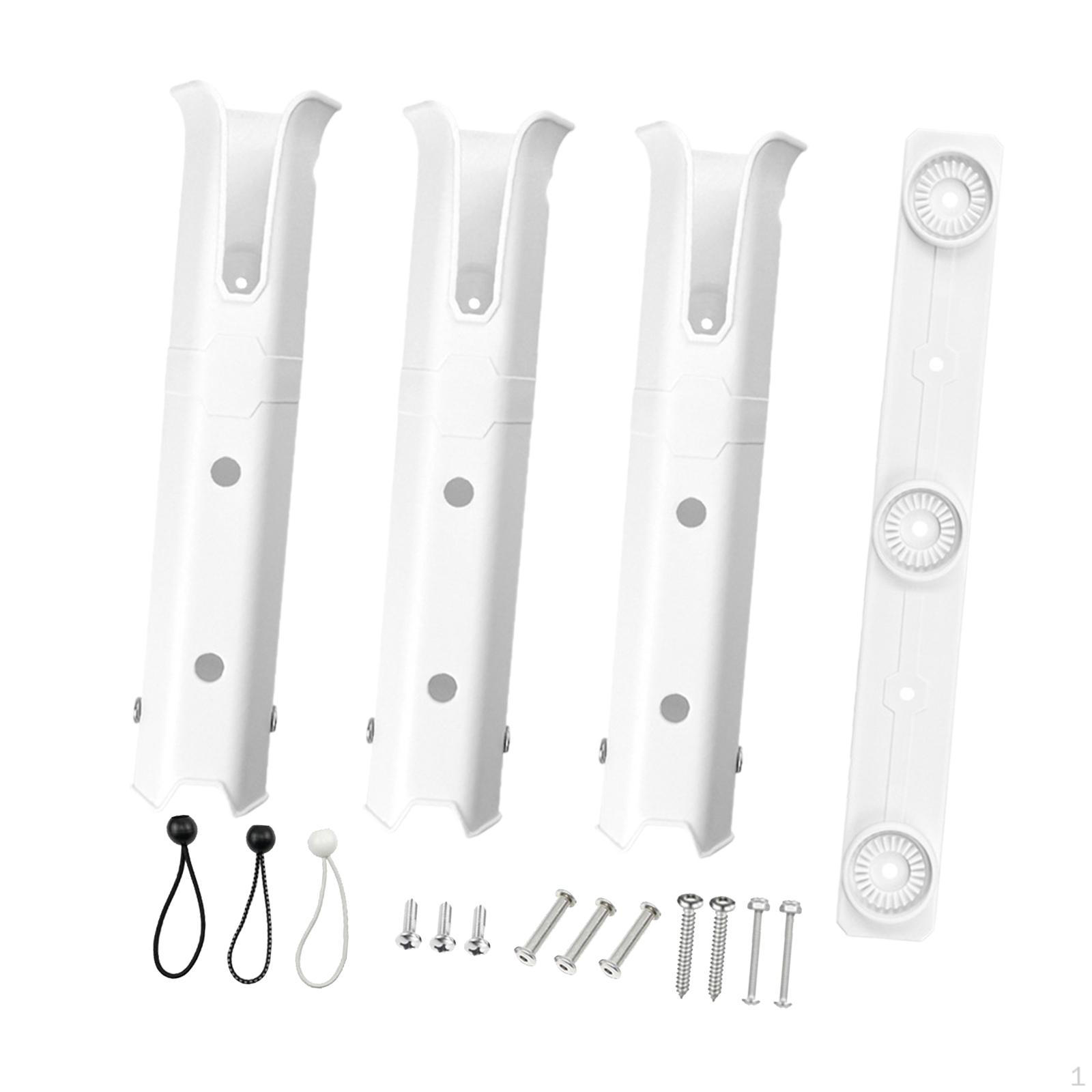 Тройной держатель удочки для организации лодки или гаража белый
Тройной держатель удочки для организации лодки или гаража белый