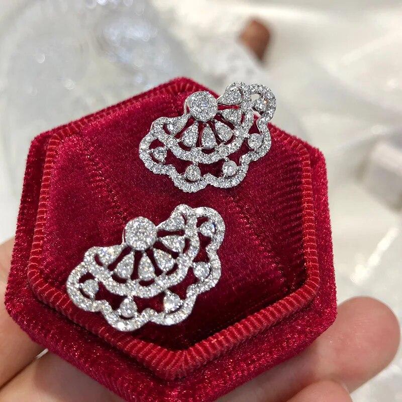 Серьги из серебра S925 с микро инкрустацией и полным бриллиантом, кружевные серьги-гвоздики из 18-каратного золота, женский романтический подарок на День Святого Валентина
Серьги из серебра S925 с микро инкрустацией и полным бриллиантом, кружевные серьги-гвоздики из 18-каратного золота, женский романтический подарок на День Святого Валентина
