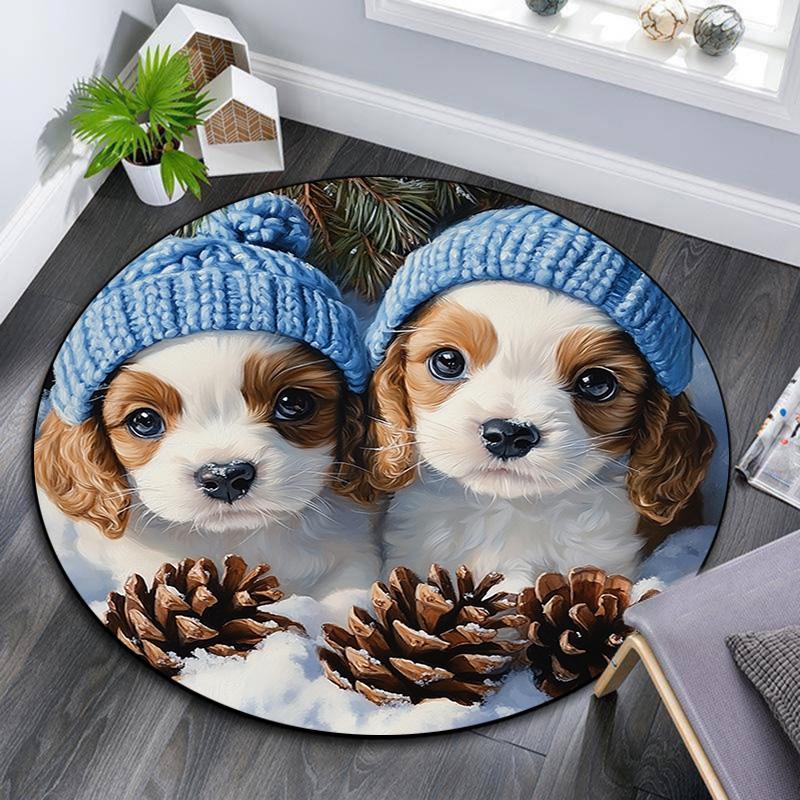 Cute Puppies Round Area Rug,Carpet Rug for Living Room Bedroom Sofa Playroom Decor,Non-slip Floor Mat 80cmx80cm
Cute Puppies Round Area Rug,Carpet Rug for Living Room Bedroom Sofa Playroom Decor,Non-slip Floor Mat 80cmx80cm