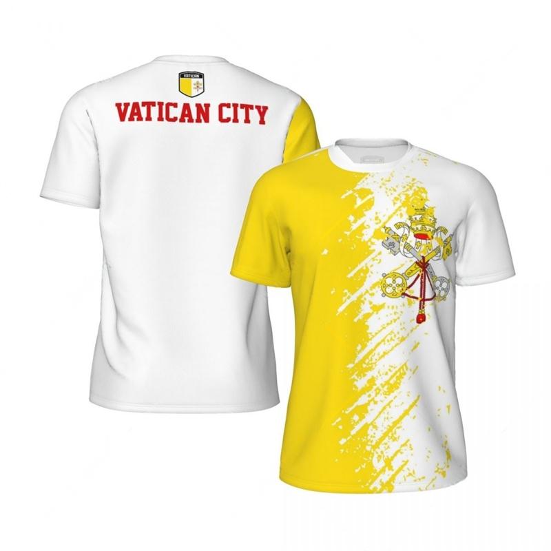 Vatican City Flag Graphic Football T Shirts Mens National Emblem 3D Printed Sports Tops Running Bike Soccer Tennis Fitness Tees 6XL
Vatican City Flag Graphic Football T Shirts Mens National Emblem 3D Printed Sports Tops Running Bike Soccer Tennis Fitness Tees 6XL