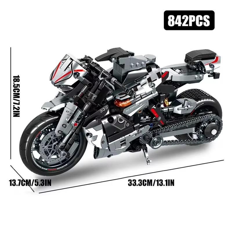 High-tech Classic 800+Pcs Motorbike Building Model Blocks City Road Racer Bricks Moto Christmas Gifts Toys for Kid Boys Adult
High-tech Classic 800+Pcs Motorbike Building Model Blocks City Road Racer Bricks Moto Christmas Gifts Toys for Kid Boys Adult