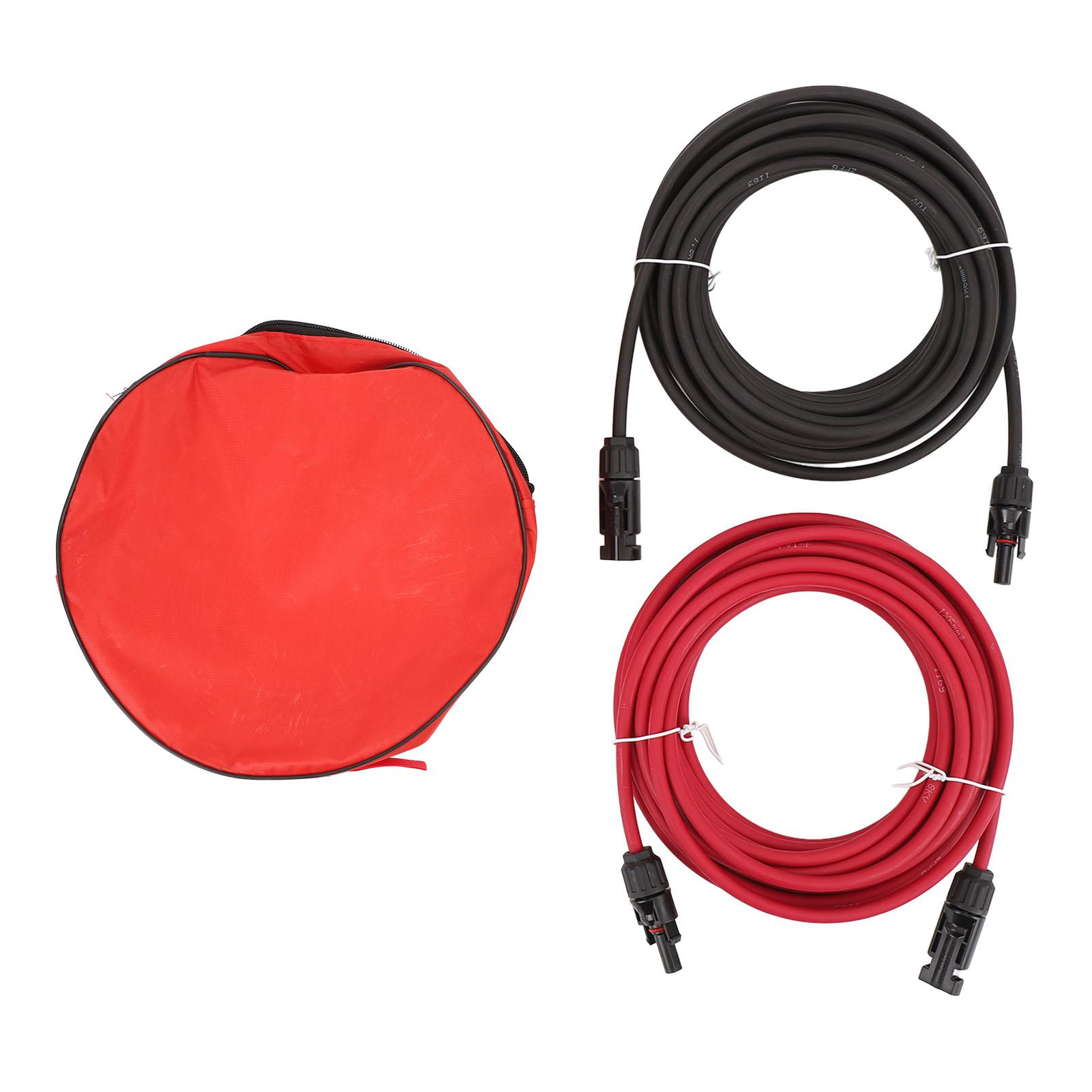 Solar Panel Extension Cable with Male Female Connector 10AWG X 30ft Extension Wire Harness for RV 
Solar Panel Extension Cable with Male Female Connector 10AWG X 30ft Extension Wire Harness for RV