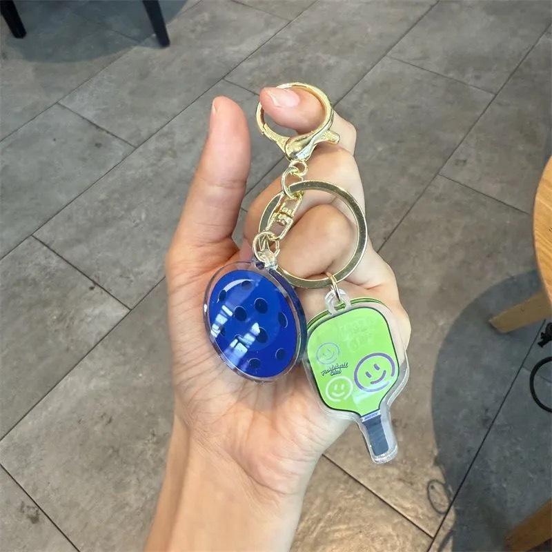 Cartoon Pickleball Paddle Keychain Ornament - Fun Unisex Pendant Gift
Cartoon Pickleball Paddle Keychain Ornament - Fun Unisex Pendant Gift