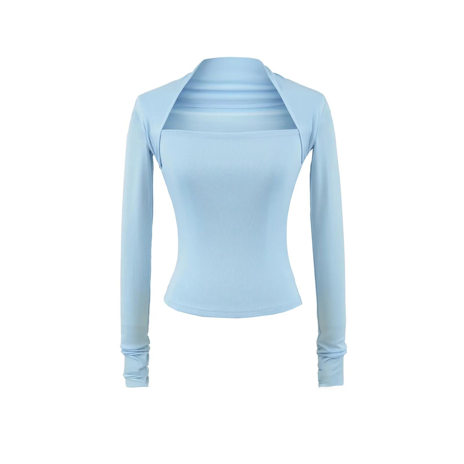 Elegant French-Style One-Shoulder Two-Piece T-Shirt for Women, Autumn Slim Fit, Simple Design Medium небо синє кольору
Elegant French-Style One-Shoulder Two-Piece T-Shirt for Women, Autumn Slim Fit, Simple Design Medium небо синє кольору