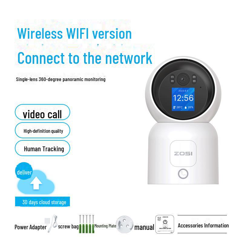 Розумна внутрішня Wi-Fi камера ZOSI 4MP з оглядом 360° та розпізнаванням жестів штучного інтелекту. 4MP with Screen + 128GB
Розумна внутрішня Wi-Fi камера ZOSI 4MP з оглядом 360° та розпізнаванням жестів штучного інтелекту. 4MP with Screen + 128GB