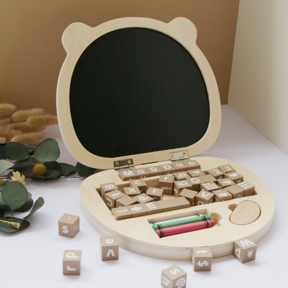 Wooden Early Education Board Multifuntional Children s Drawing Toy Children Normal Laptop(no word card)
Wooden Early Education Board Multifuntional Children s Drawing Toy Children Normal Laptop(no word card)