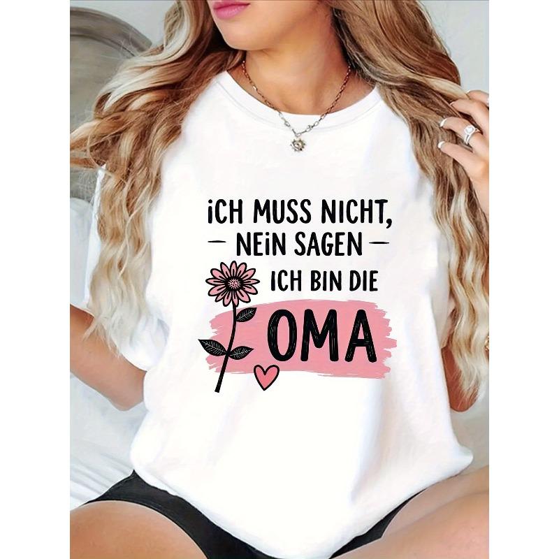 Plus Size - Plus Size - I DON T HAVE TO SAY NO I M THE GRANDMA Letter Print Plus Size Women S T-Shirt, Short Sleeve Crew Neck Casual Top S белый
Plus Size - Plus Size - I DON T HAVE TO SAY NO I M THE GRANDMA Letter Print Plus Size Women S T-Shirt, Short Sleeve Crew Neck Casual Top S белый