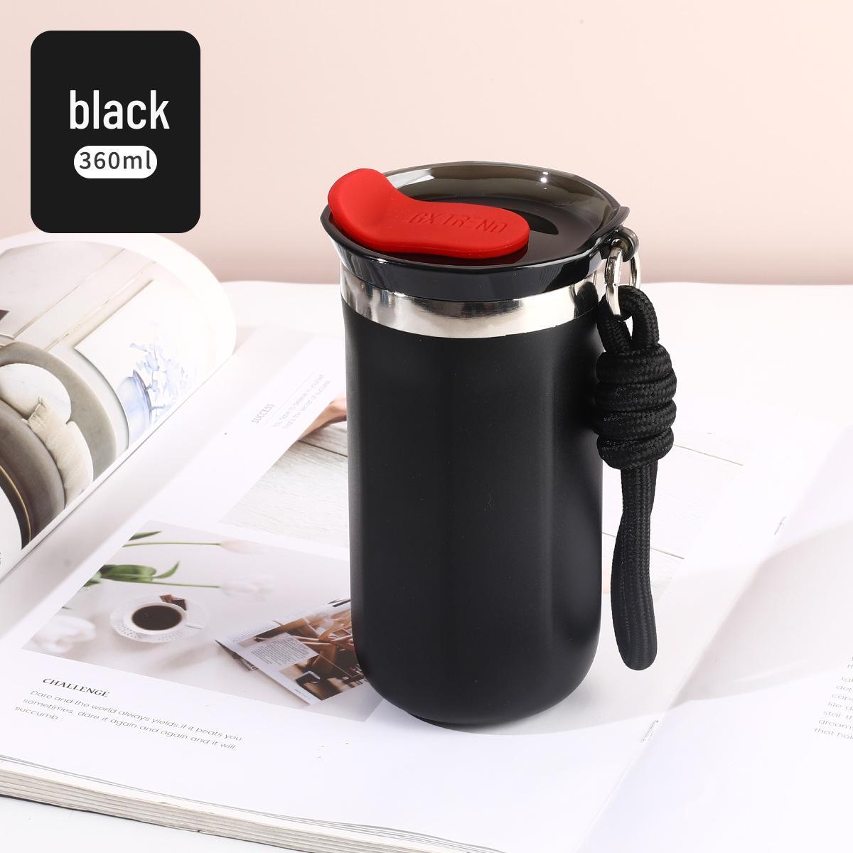 304 Stainless Steel Double-Layer Insulated Mug with Lanyard - Portable Sports Water Bottle & Coffee Cup 350 ml
304 Stainless Steel Double-Layer Insulated Mug with Lanyard - Portable Sports Water Bottle & Coffee Cup 350 ml