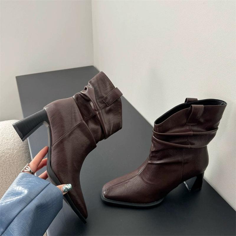 2025 sense of temperament square head thick heel short boots simple atmosphere thin versatile high heel thin boots women 39
2025 sense of temperament square head thick heel short boots simple atmosphere thin versatile high heel thin boots women 39