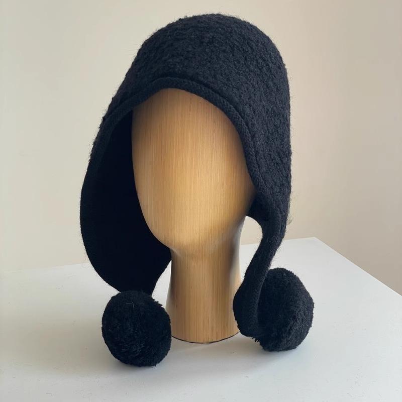 Wool Balaclava Women s Face Revealing Small Ear Protection Fur Ball Knitted Wool Hat Winter One size
Wool Balaclava Women s Face Revealing Small Ear Protection Fur Ball Knitted Wool Hat Winter One size