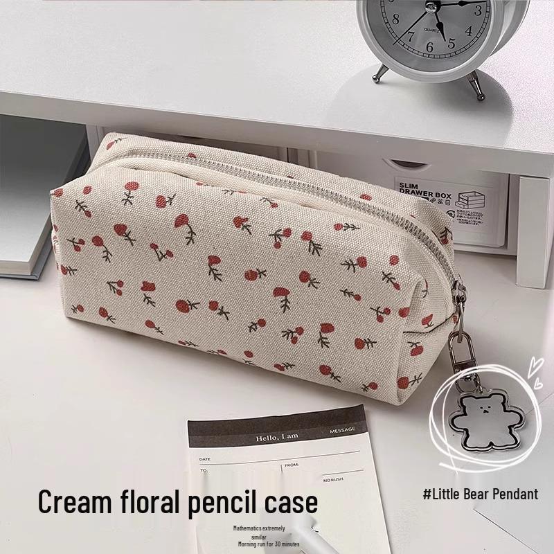 Милый цветочный пенал: Вместительное хранилище для школы или косметики Floral Pencil Case + Bear Pendant
Милый цветочный пенал: Вместительное хранилище для школы или косметики Floral Pencil Case + Bear Pendant