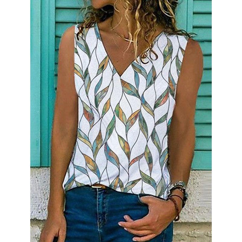 Топ-майка без рукавов с принтом и V-образным вырезом 5XL Топы-майки без рукавов с V-образным вырезом и принтом Silver 5XL
Топ-майка без рукавов с принтом и V-образным вырезом 5XL Топы-майки без рукавов с V-образным вырезом и принтом Silver 5XL