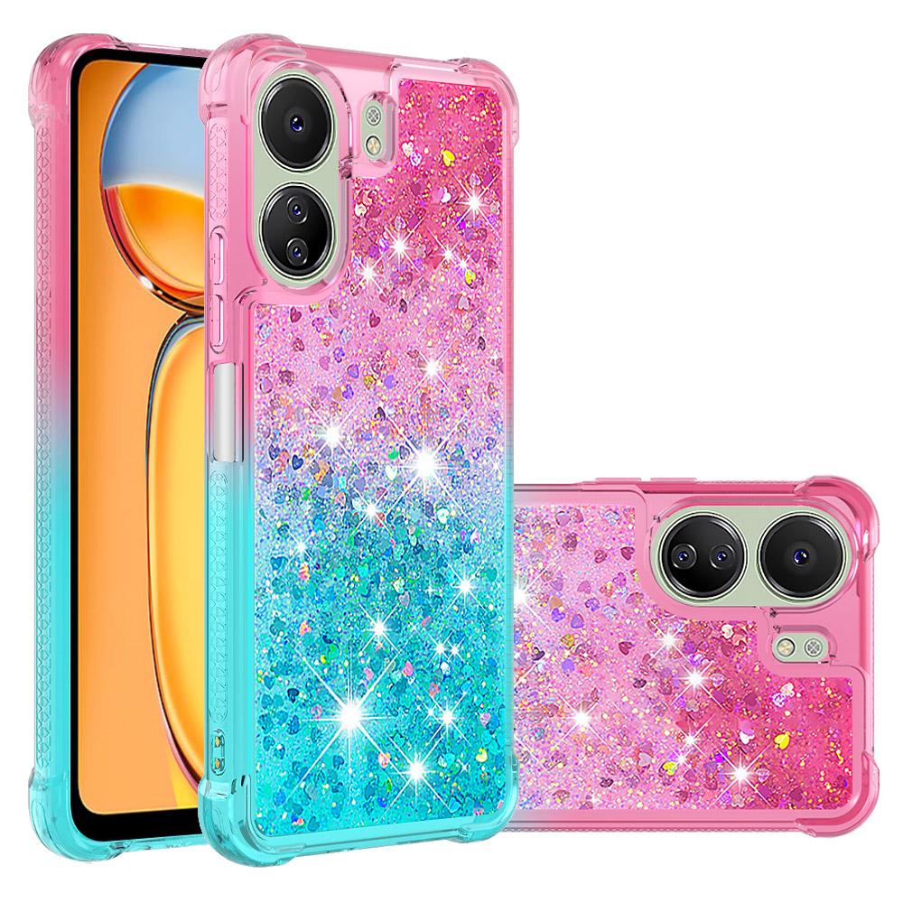 For Xiaomi Redmi 13C 4G/13C 5G/13R 5G/Poco M6 5G/Poco C65 4G TPU Case Gradient Quicksand Phone Back Cover Pink+Sky Blue
For Xiaomi Redmi 13C 4G/13C 5G/13R 5G/Poco M6 5G/Poco C65 4G TPU Case Gradient Quicksand Phone Back Cover Pink+Sky Blue