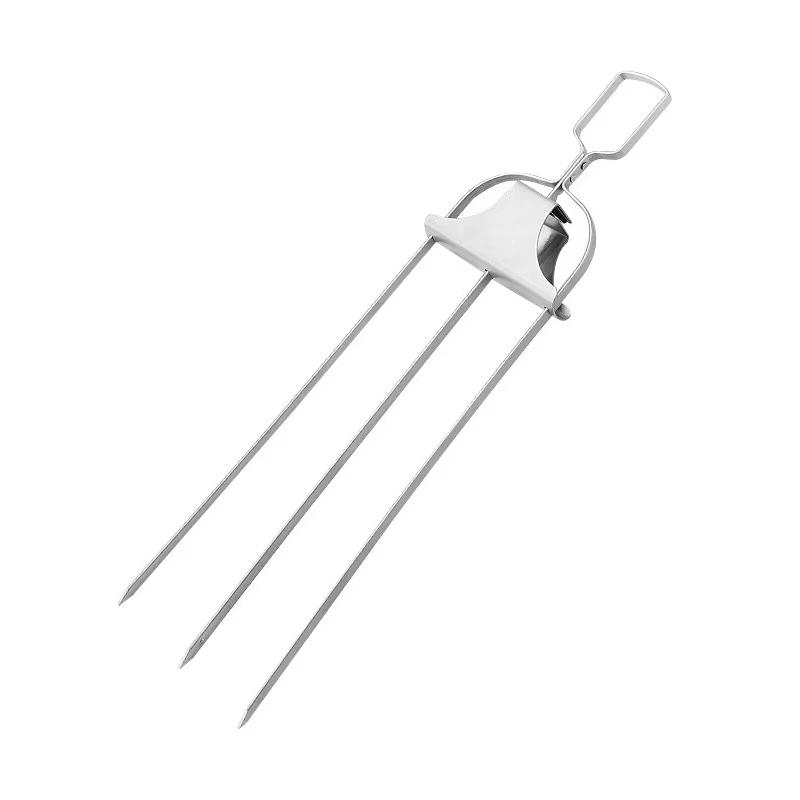 Set of 1/3 Stainless Steel Barbecue Fork BBQ Fork Practical Grilling Skewers for Meat Shrimp Kitchen Tools with Push Rod Sliders
Set of 1/3 Stainless Steel Barbecue Fork BBQ Fork Practical Grilling Skewers for Meat Shrimp Kitchen Tools with Push Rod Sliders
