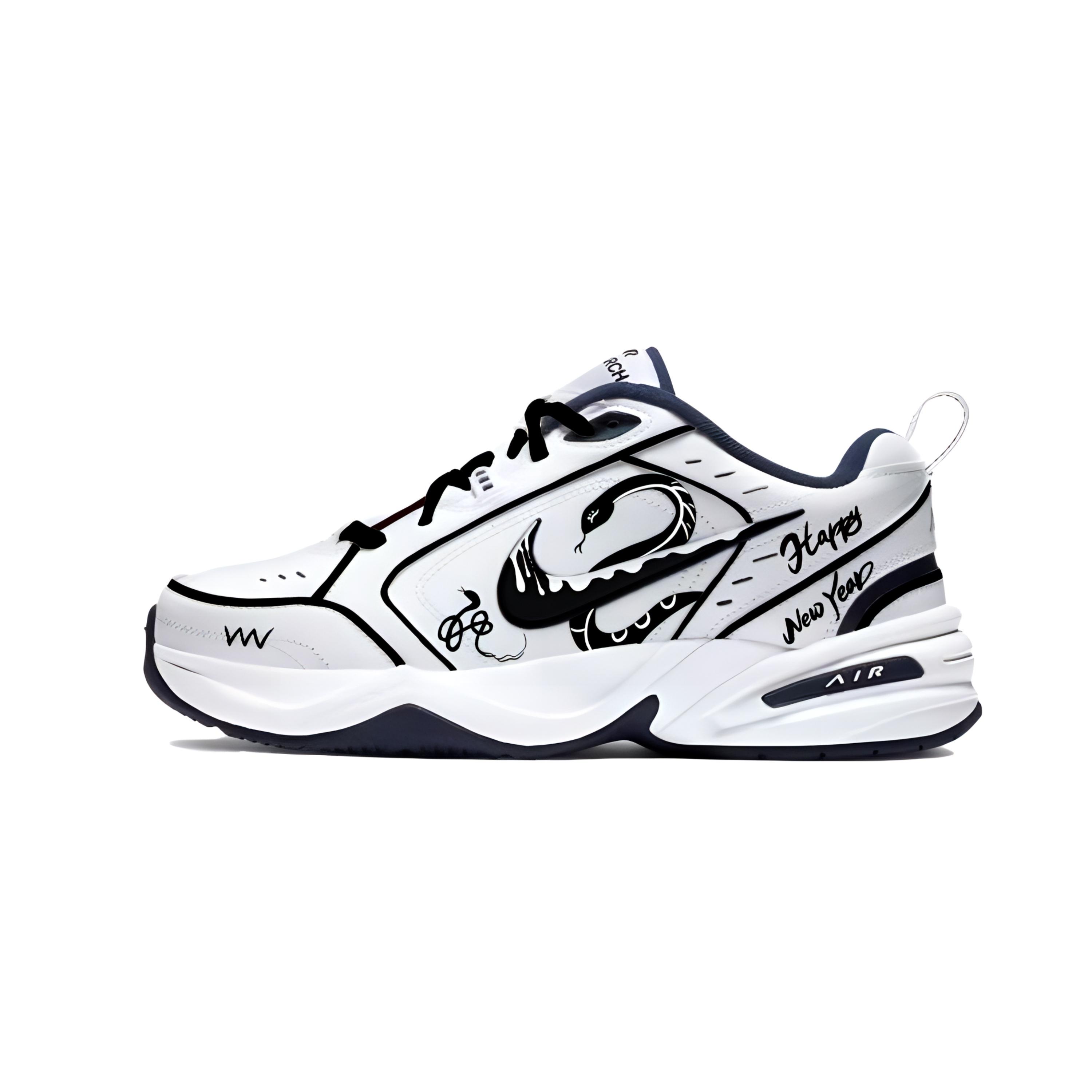 Nike Air Monarch 4 Abrasion Resistant Height Increasing Low top Chunky Sneakers Unisex Black White 415445-102(Team640-2) 43
Nike Air Monarch 4 Abrasion Resistant Height Increasing Low top Chunky Sneakers Unisex Black White 415445-102(Team640-2) 43
